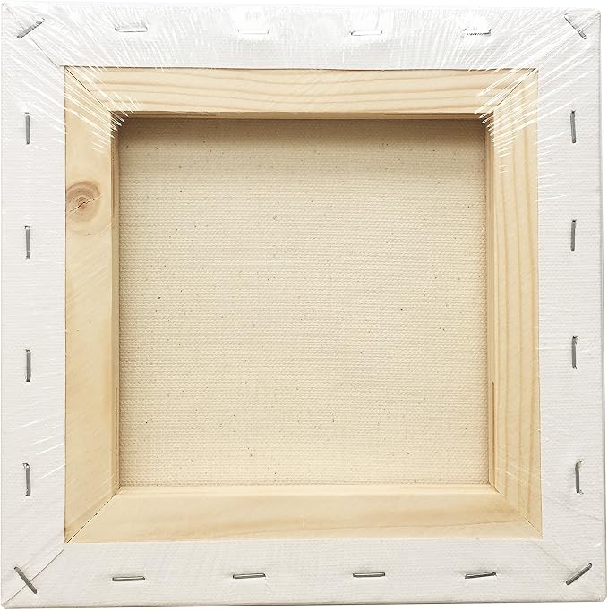 LWR CRAFTS Stretched Canvas 8" X 8" Pack of 6