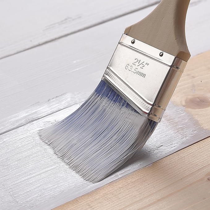 Bates- Paint Brushes, 4-Inch, 12 Pack, Treated Wood Handle, Paint Brushes for Walls, Stain Brush, Wall Paint Brushes, Furniture Paint Brush, Paint Brushes for Painting Walls, Painting Brush