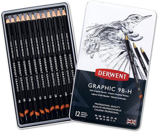 Derwent Drawing Pencils School Supplies, 12 Count (34215)