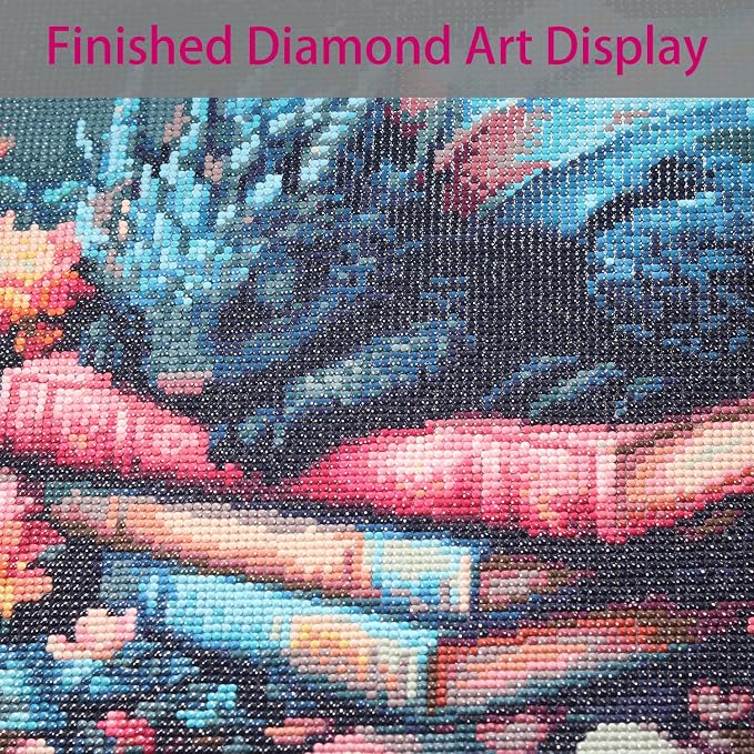 Baipisan Book Dragon Diamond Art Painting Kits for Adults, Full Drill Diamond Dots Paintings for Beginners, Round 5D Paint with Diamonds Pictures Gem Art Painting Kits DIY Crafts Kits 14x14
