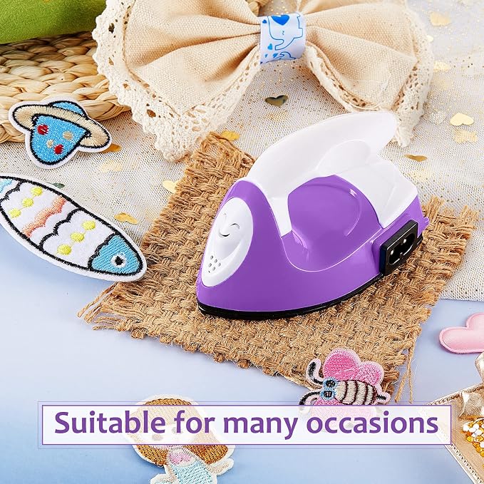 Honoson Mini Craft Iron with Charging Base Tiny,Purple