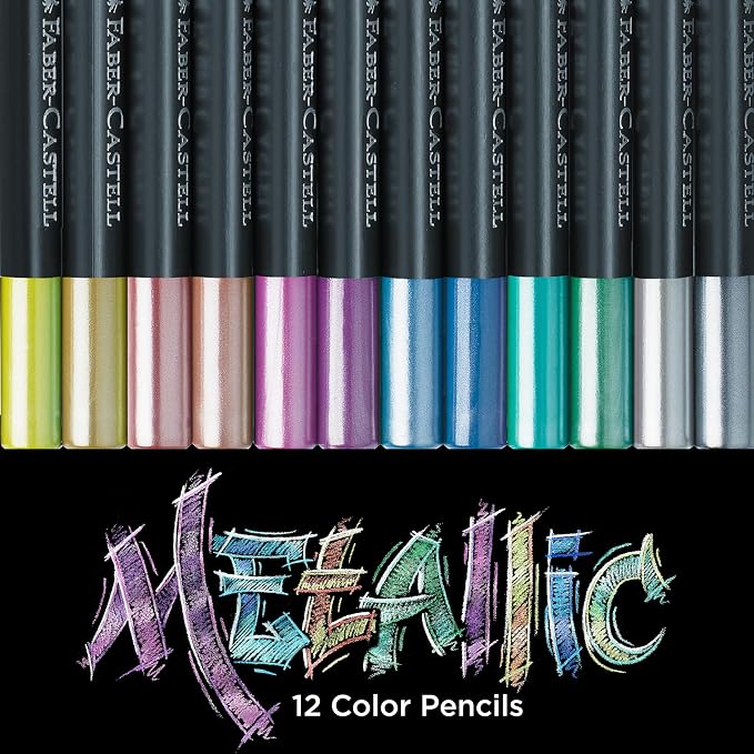 Faber-Castell Black Edition Colored Pencils - Metallic | School Supplies