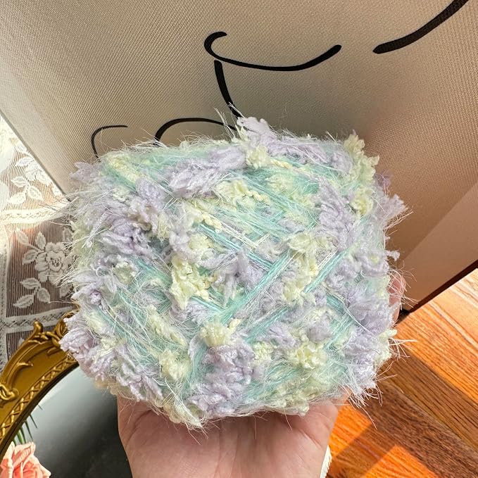 Artisanal Yarn Fancy Yarn Multifiber Blended Yarn Novelty Colorful Soft