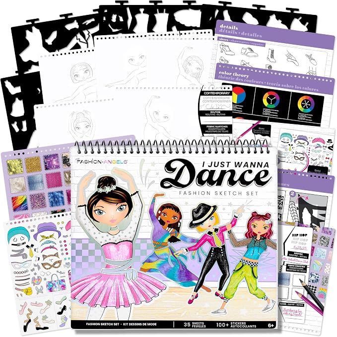 Fashion Angels I Just Wanna Dance Fashion Sketch Set
