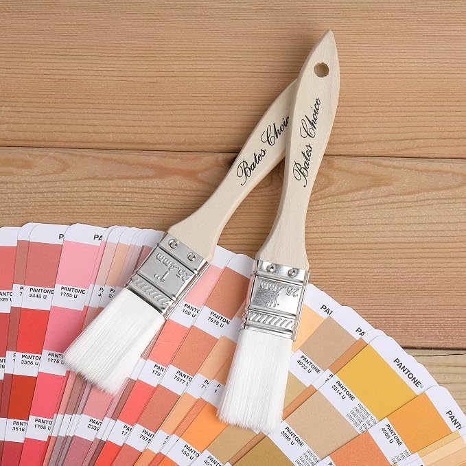 Bates Chip Paint Brushes, 18 Pack, 1", 2", 3", Synthetic Bristles Painting Brushes Set, Chip Brush, Wood Stain Brush Set