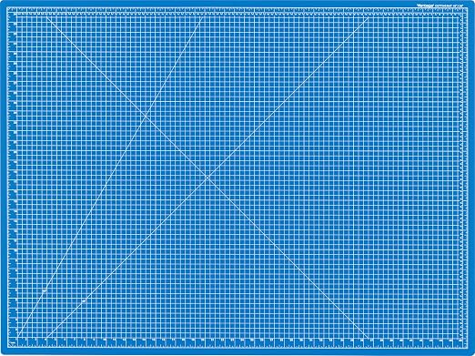 Dahle Vantage 10694 Premium Self-Healing Cutting Mat, 36"x48", 1/2" Grid, 5 Layers for Max Healing, Perfect for Crafts & Sewing, Blue