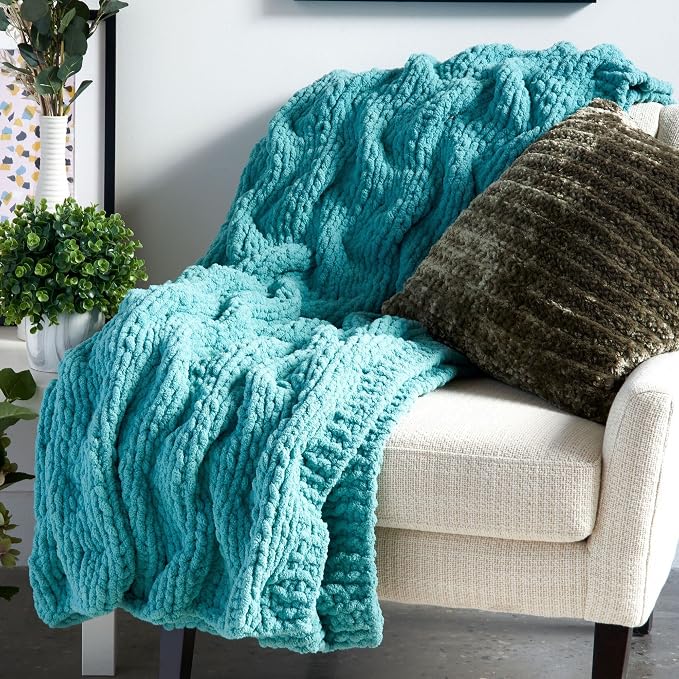 Bernat Blanket Extra Black Yarn - 2 Pack of 300g/10.5oz - Polyester - 7 Jumbo - Knitting/Crochet