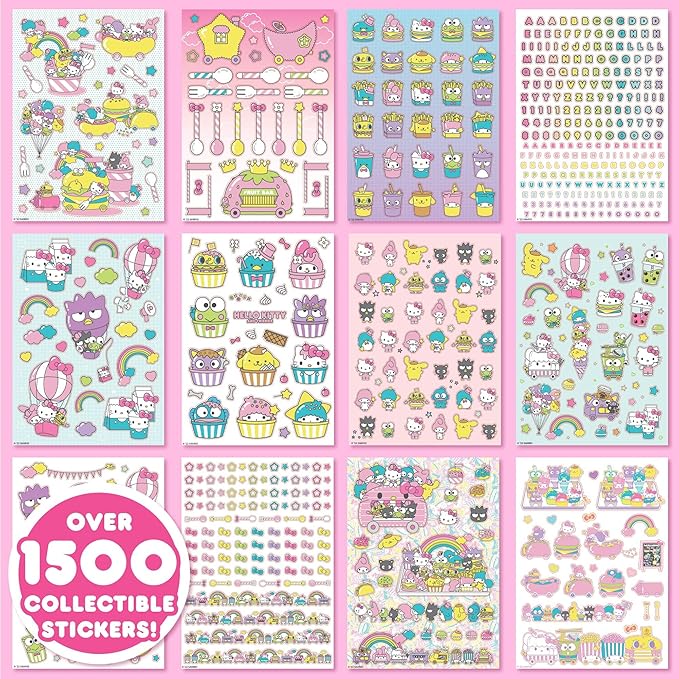 Horizon Group USA Sticker Book, Hello Kitty and Friends, 1500+ Stickers