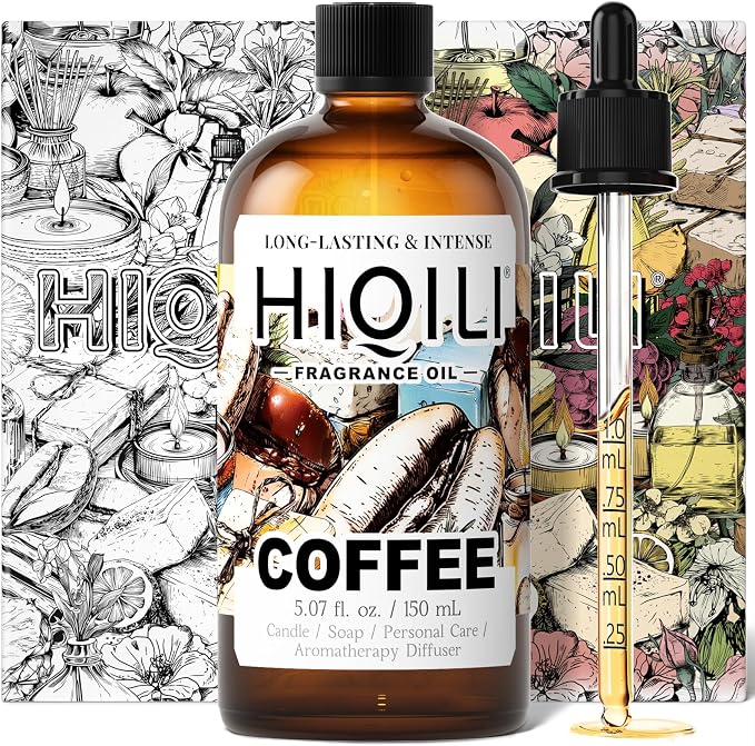 HIQILI Coffee Fragrance Oil for Candle Making & Diffusers Use - 5.07 Fl Oz