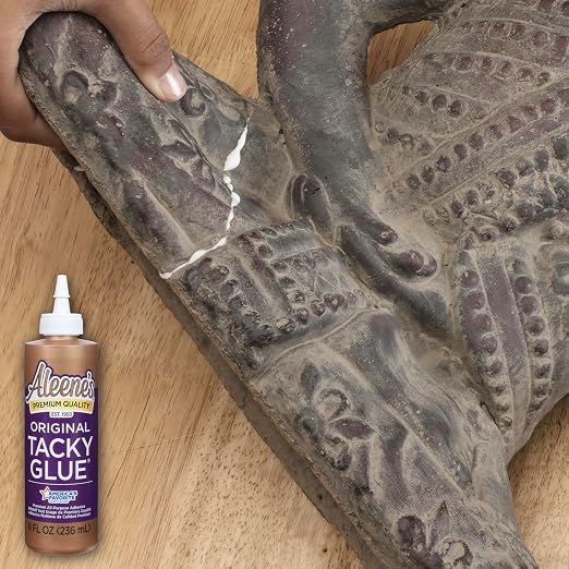 Aleene's All Purpose Tacky Glue, 8-Ounce, Clear (15599) | All-Purpose Craft Adhesive, Strong Clear-Drying Glue for Wood, Paper, Ceramic, & DIY Projects