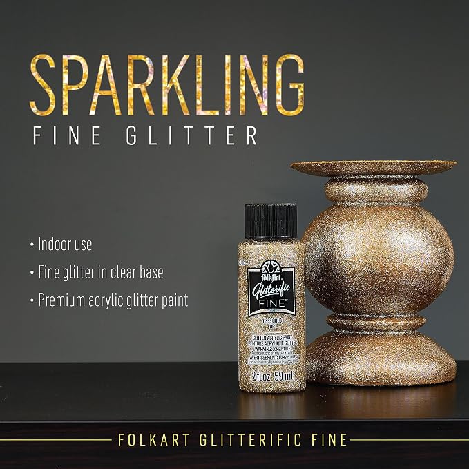 FolkArt Best of Golds Acrylic Craft Paint Set Featuring 5 Premium Gold Paint Formulas, 96422