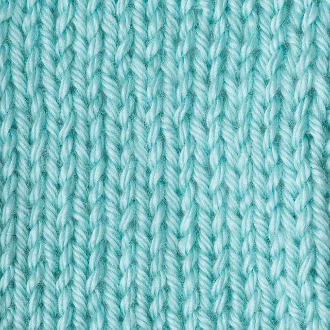 Caron Simply Soft Solids Yarn, 6oz, Gauge 4 Medium, 100% acrylic - Robins Egg - Machine Wash & Dry
