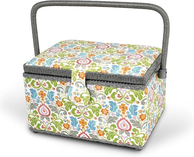 Dritz Medium Sewing Basket Kit Filled with Essential Sewing Supplies