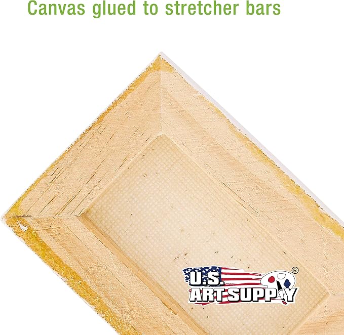 U.S. Art Supply 3"x4" Mini Square Canvases for Painting, Bulk Pack of 72