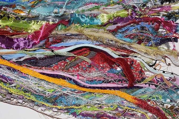 100 Yards Multi Fiber for Embellishments Assorted Novelty Yarn for Card Making, journals, Gift/Journal Tags, Knitting, Quilting, Tassels (100 Yards)