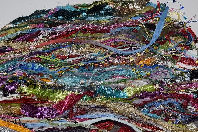 200 Yards Multi Fiber for Embellishments Assorted Novelty Yarn for Card Making, journals, Gift/Journal Tags, Knitting, Quilting, Tassels (200 Yards)