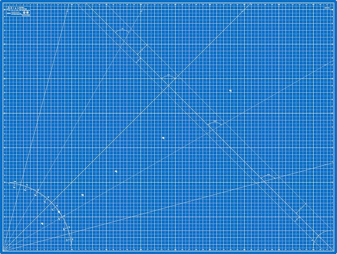 Elan Cutting Mat A0 Blue, Extra Large Self Healing Cutting Mat 36 x 48 Inch, 5-Ply Craft Board Blue, Hobby Board for Crafts 36x48 Inch