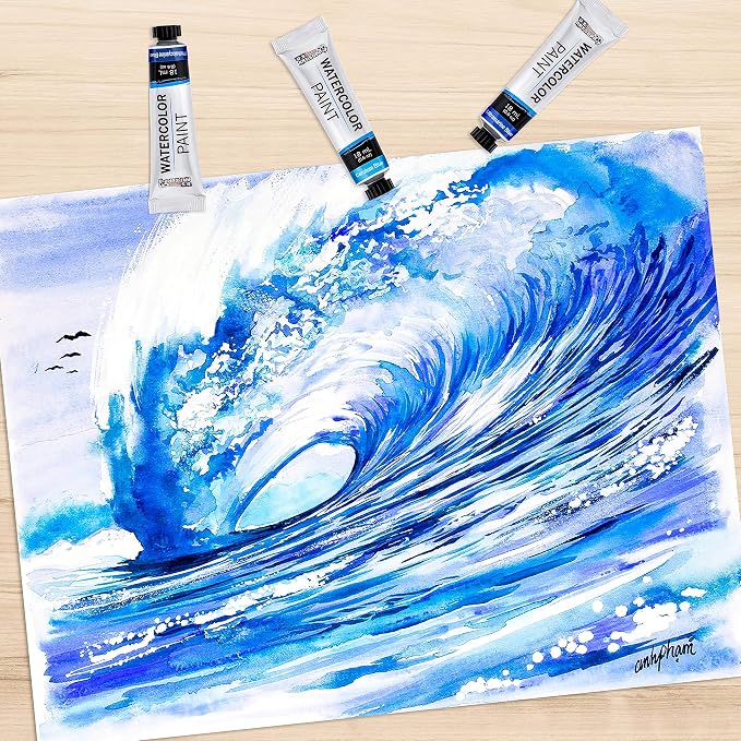 U.S. Art Supply Professional Watercolor Paint Set, 36 Colors in 12ml Tubes