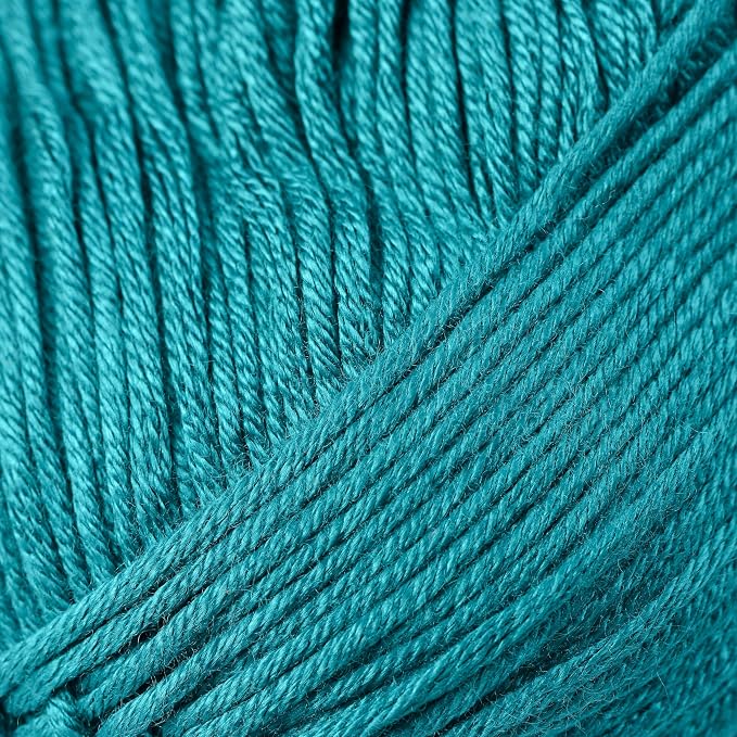 Loops & Threads Silky Soft Yarn - Yarn for Knitting, Crochet, Weaving, and Arts & Crafts - Blue, Bamboo, 3.5 oz