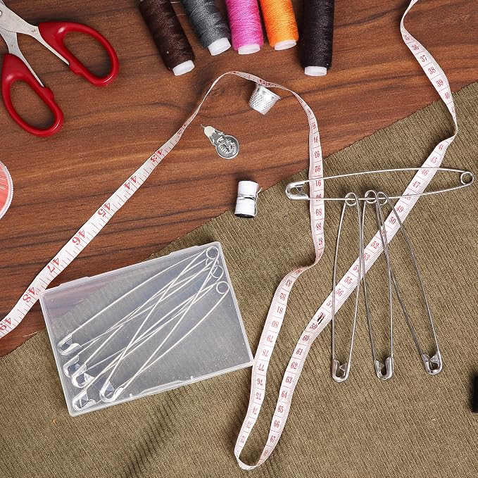 Mr. Pen- Extra Large Safety Pins, 5 Inch, 5 Pack, Silver