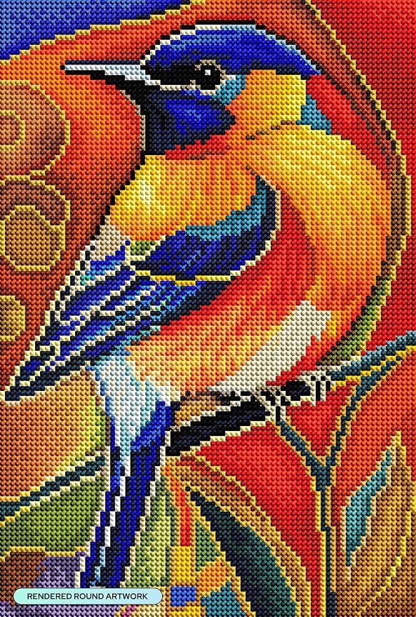 DIAMOND ART CLUB Bird of Joy Diamond Art Kits for Adults
