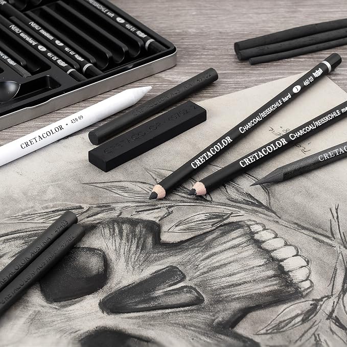 Cretacolor 400 30-Black Box 20-Piece Charcoal Set