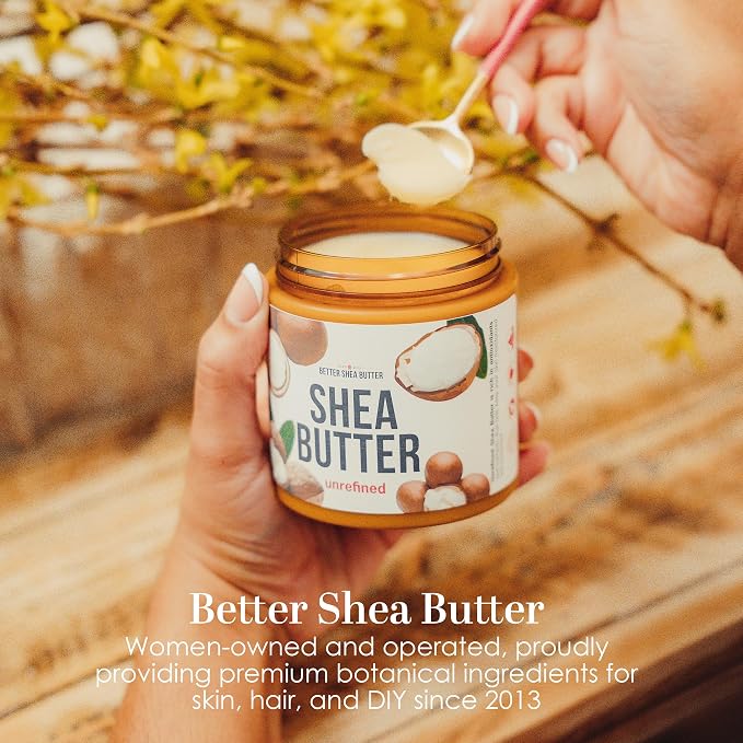 Raw Shea Butter – 100% Pure Unrefined African Shea Butter, 8 oz Jar