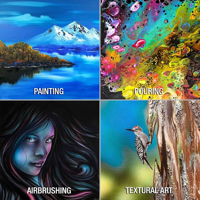 U.S. Art Supply 4"x12" Stretched Canvas for Painting, 3/4" Profile, 6-Pack