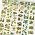 6 Rolls Nature Landscape PET Tape Set with Clip for Scrapbook